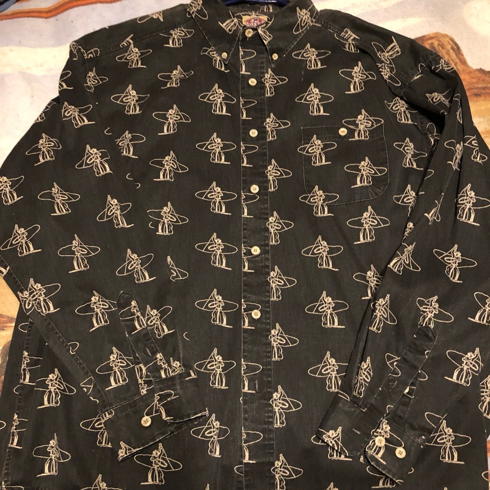 Western Button Down Shirt. 1990’s Great condition for age!!